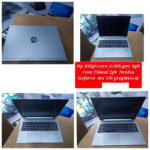 "HP ProBook 450 G6 laptop with an Intel Core i5 8th Gen processor, 8GB RAM, 256GB SSD, and 2GB NVIDIA GeForce MX130 graphics card, displayed on a white background. Sleek design with a professional build, ideal for business and productivity tasks."