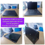 "HP Spectre x360 14 laptop featuring Core i7 (12th Gen) processor, 16GB RAM, 1TB SSD, Intel Iris Xe Graphics, touchscreen, and backlit keyboard."