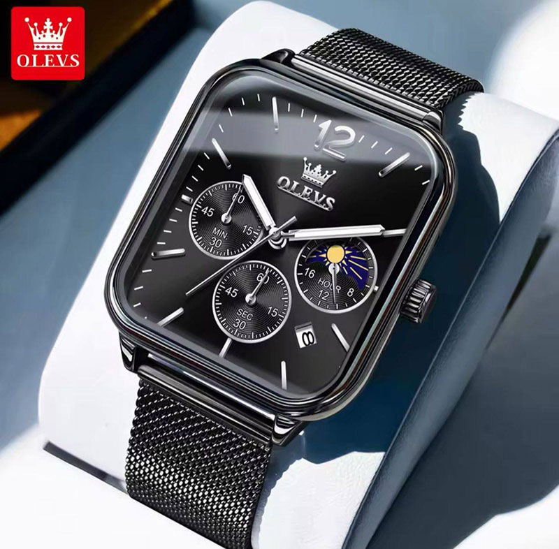 "Highlights the stainless steel casing and the slim profile, demonstrating its durability and sleekness."