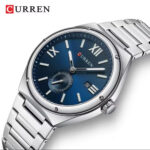 Curren gents watch black stainless steel luxury