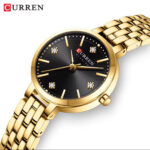 Curren Ladies Watch with elegant stainless steel strap